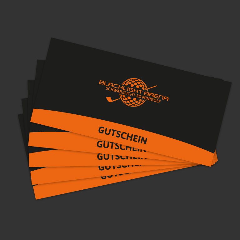 Blacklightarena 3D schwarzlicht Minigolf Senden Neu Ulm Gutschein